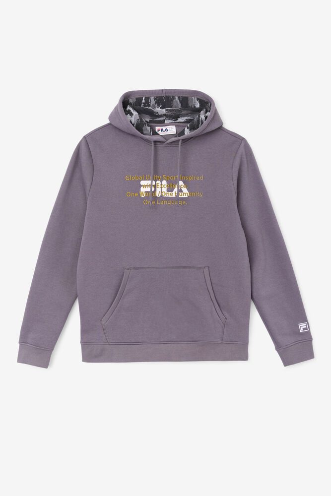 Fila Rondot Grey Hoodie Mens - NZ 74326-NWMH